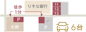 駐車場6台